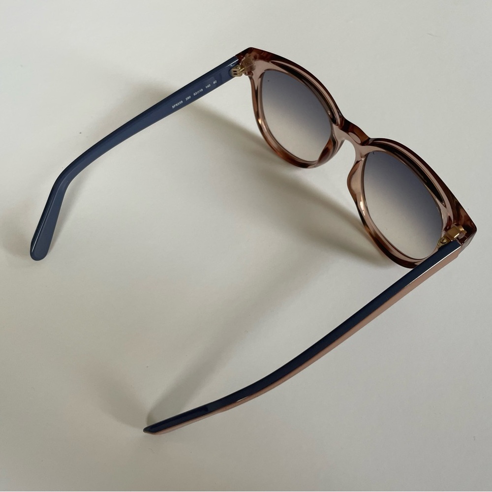 Salvatore Ferragamo Brown and Blue Sunglasses